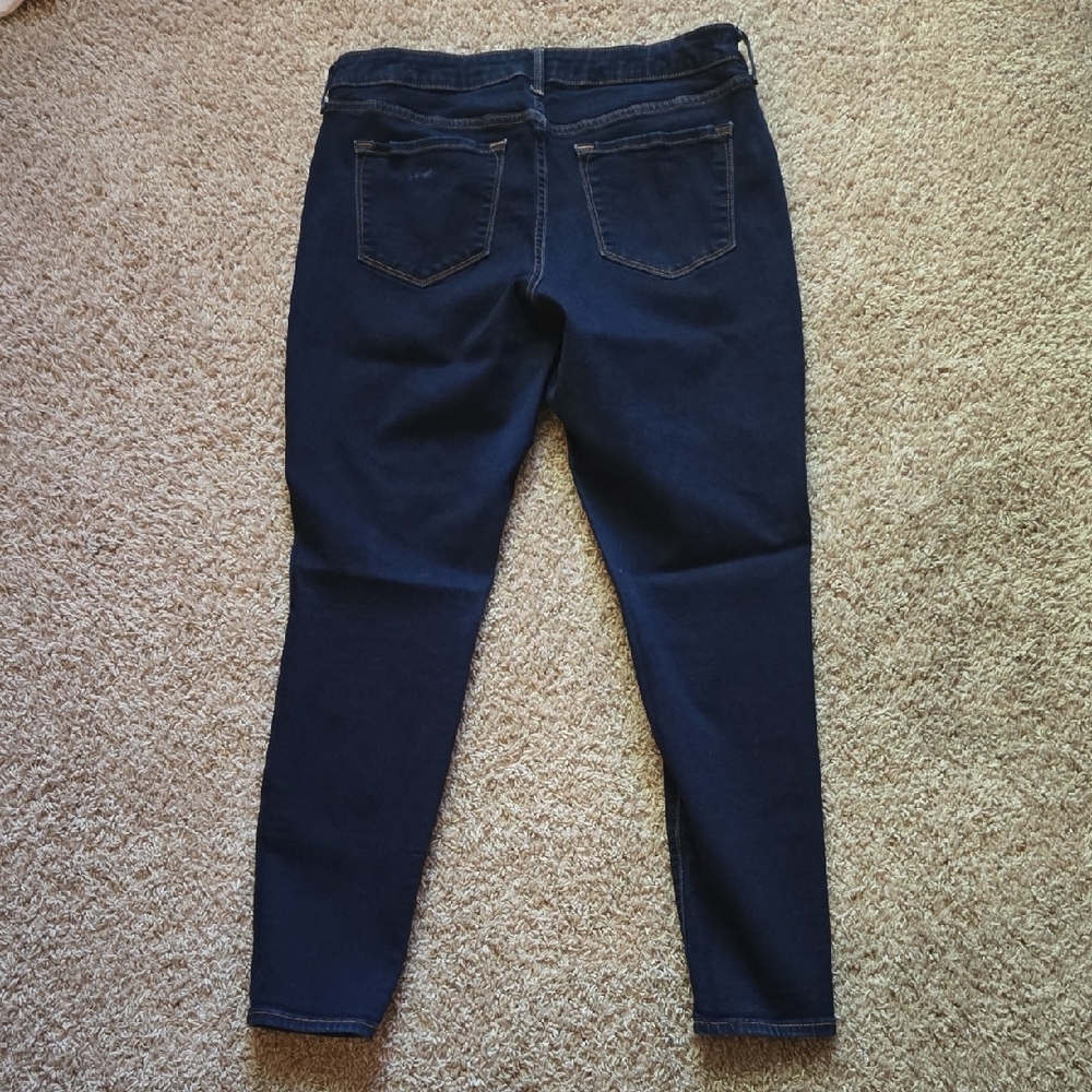 Old Navy Blue Skinny Jeans Sleek Fit - Picture 4 of 5